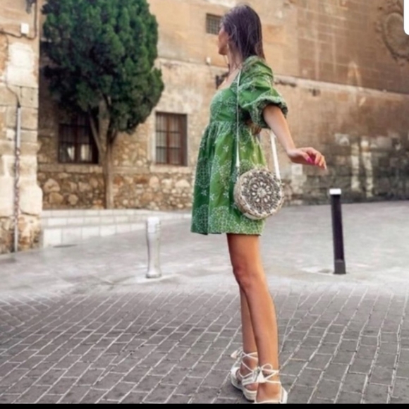 ZARA openwork embroidered dress - Picture 3 of 6